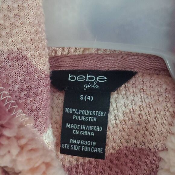 NWT BEBE GIRLS SHERPA HOODIE JACKET - Picture 3 of 5